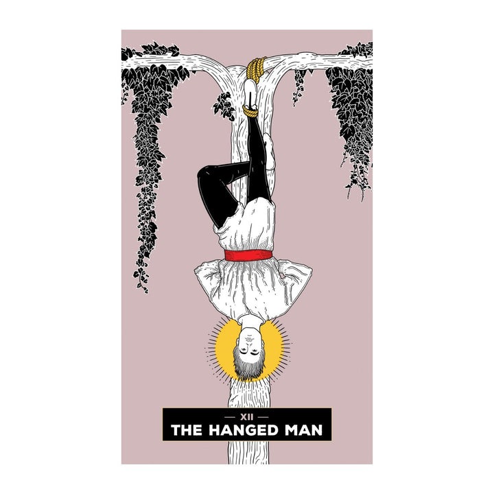 The Hanged Man card from The Change Tarot
