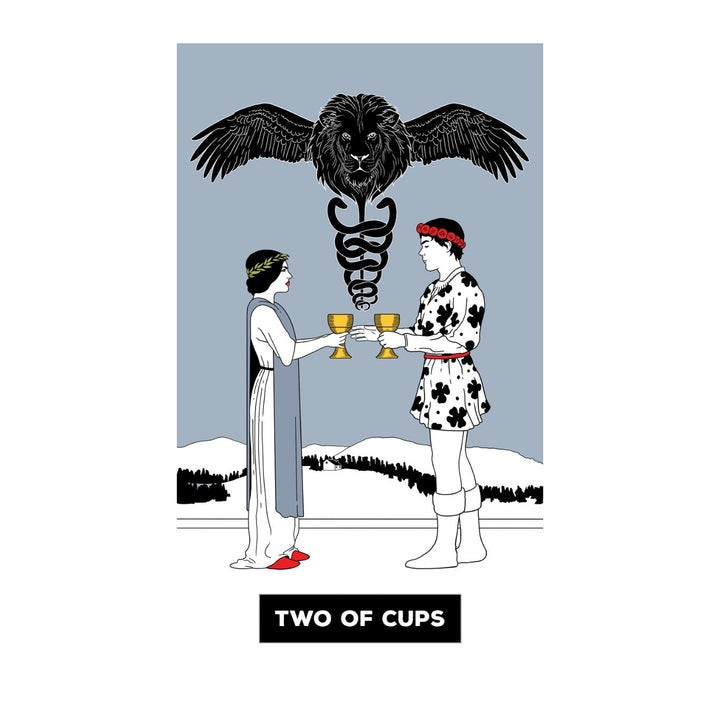Two of Cups card from The Change Tarot