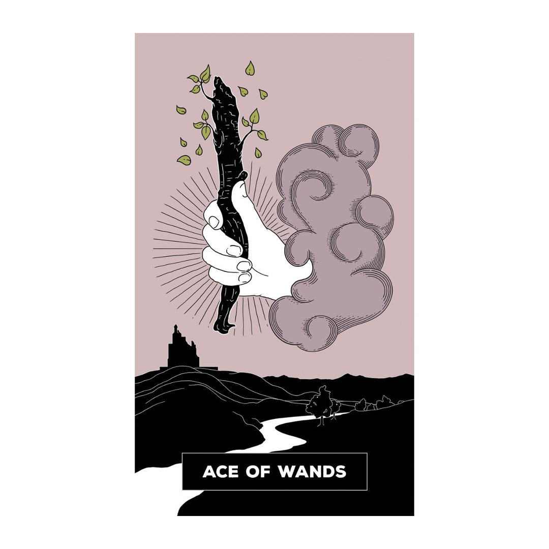 Ace of Wands card from The Change Tarot