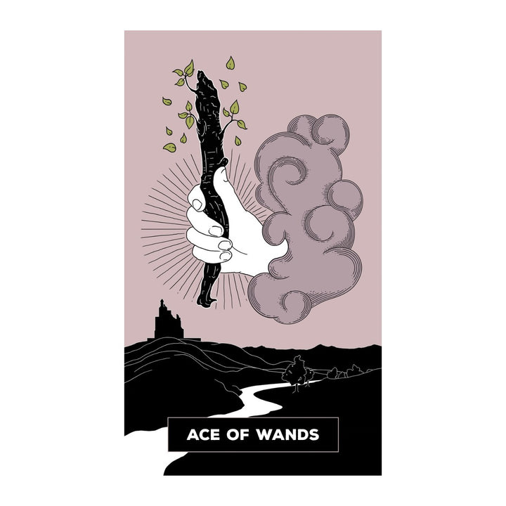 Ace of Wands card from The Change Tarot