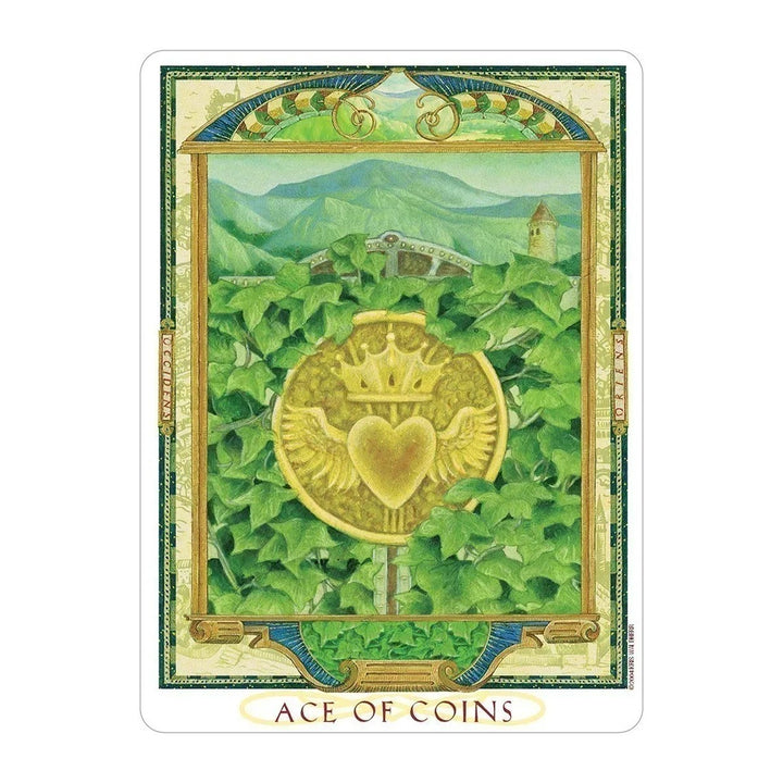 Ace of Coins card from The Lover’s Path Tarot