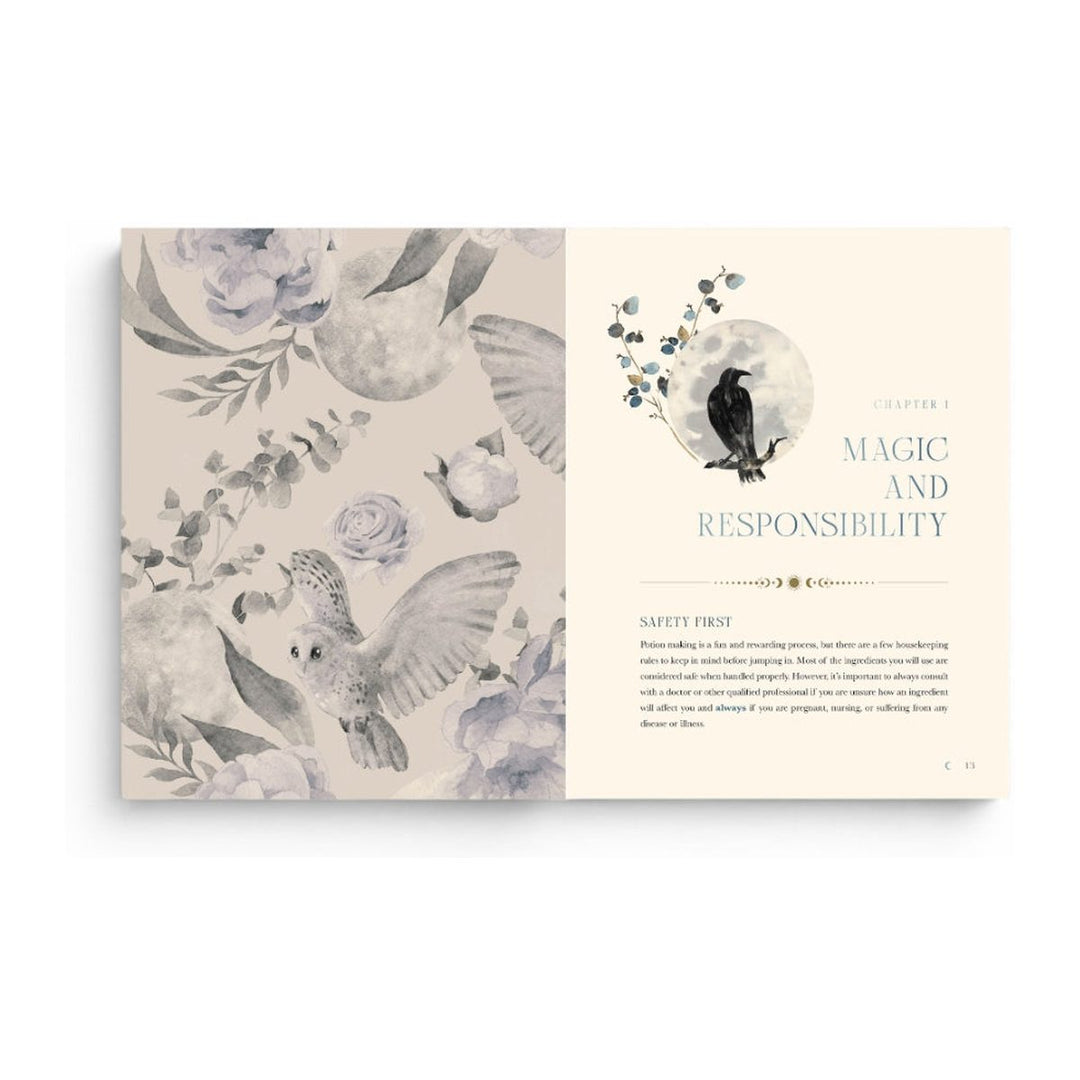 The Moon Apothecary pages opening the Magic and Responsibility chapter