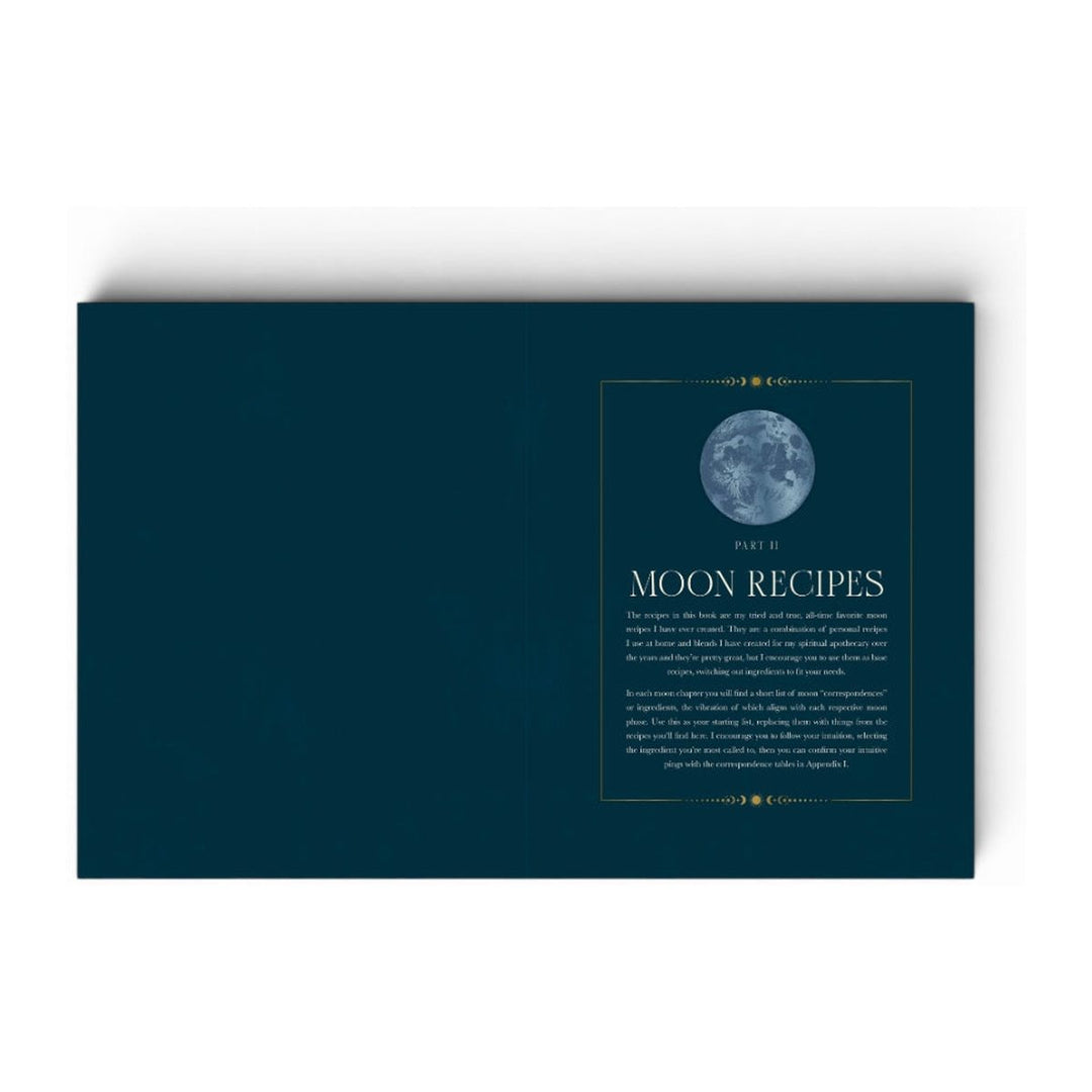 The Moon Apothecary pages opening the Moon Recipes section
