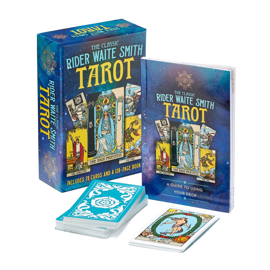 the classic rider waite tarot book and card deck available at Zen Collection Tarot Decks Canada