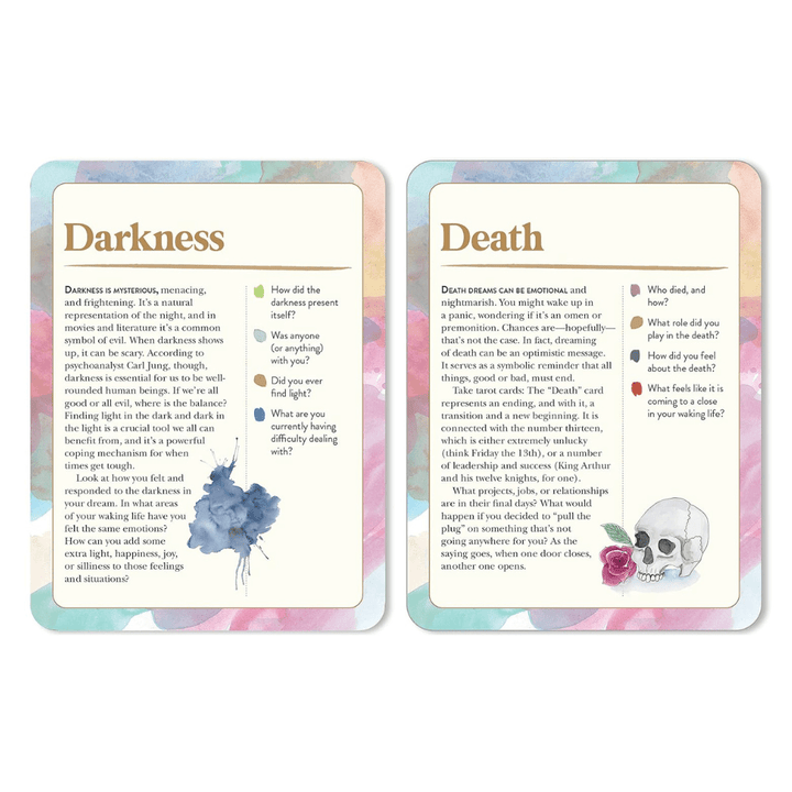 Le jeu de cartes des symboles du rêve