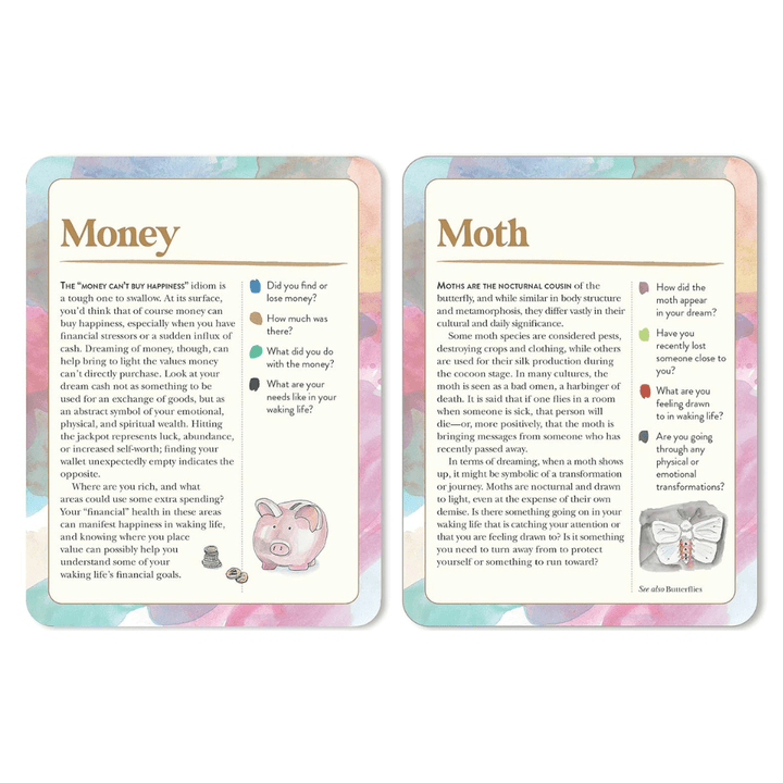 Le jeu de cartes des symboles du rêve