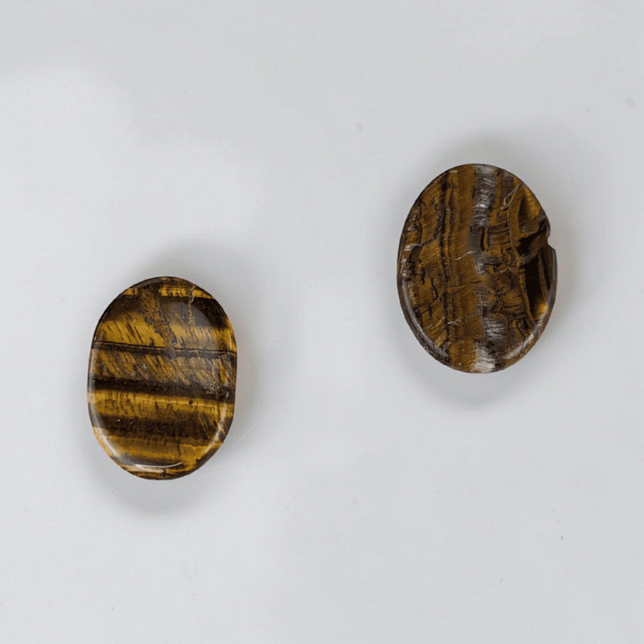 Tigers eye worry crystals for root chakra and solar plexus available at Zen Collection Metaphysical Store Canada