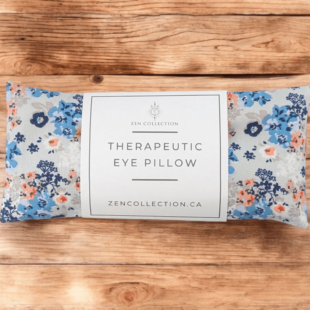 Whimsy Petals Eye Pillow on neutral surface