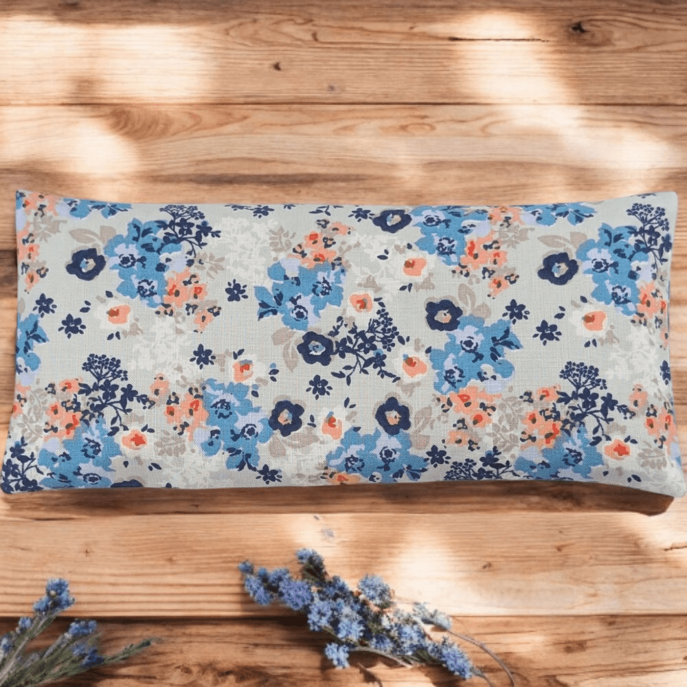 Floral weighted eye pillow for meditation and rest
