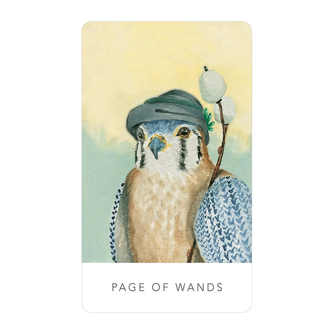 Page of Wands card from the White Sage Tarot