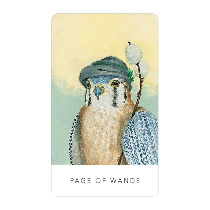Page of Wands card from the White Sage Tarot