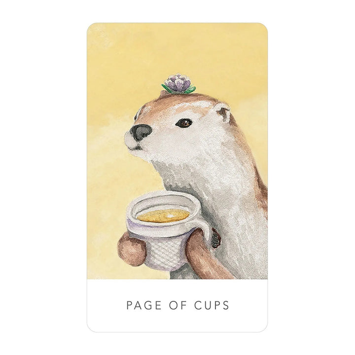 Page of Cups card from the White Sage Tarot