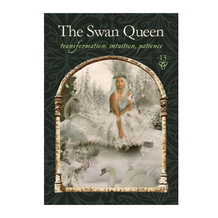 The Swan Queen card from the Wisdom of the Hidden Realms Oracle Cards