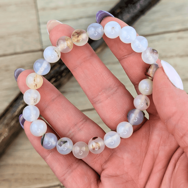 Bracelet en agate dendritique