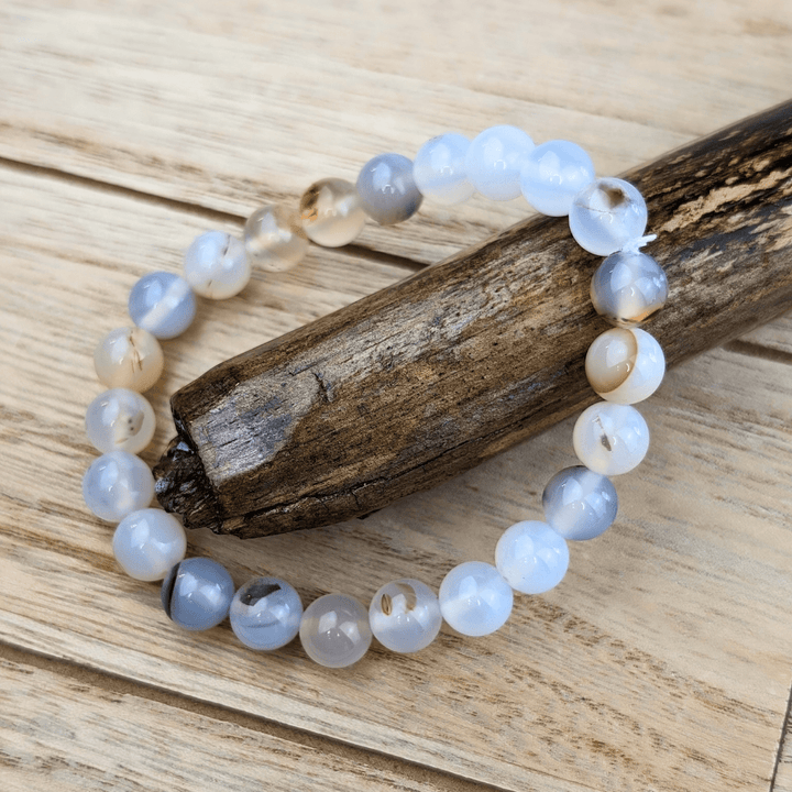 Bracelet en agate dendritique