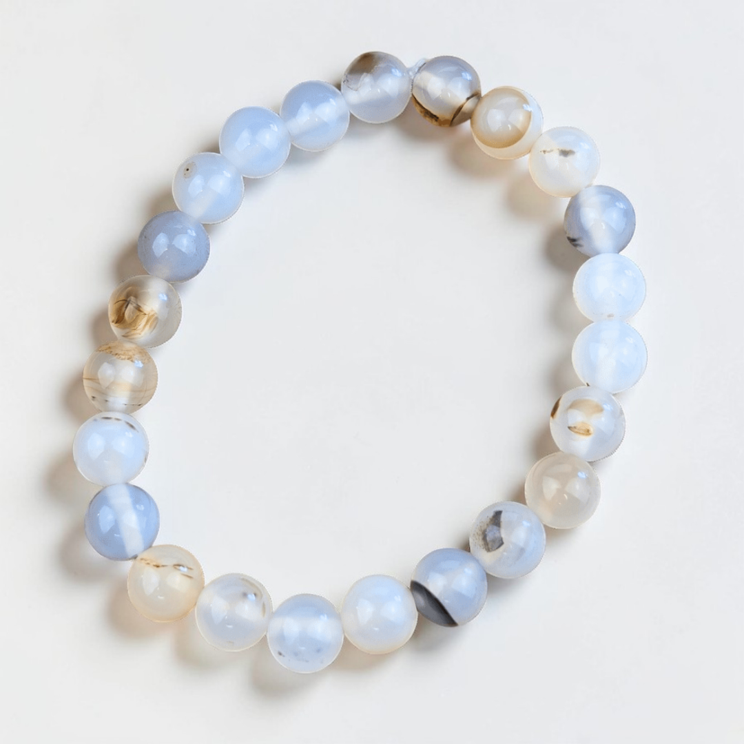 Bracelet en agate dendritique