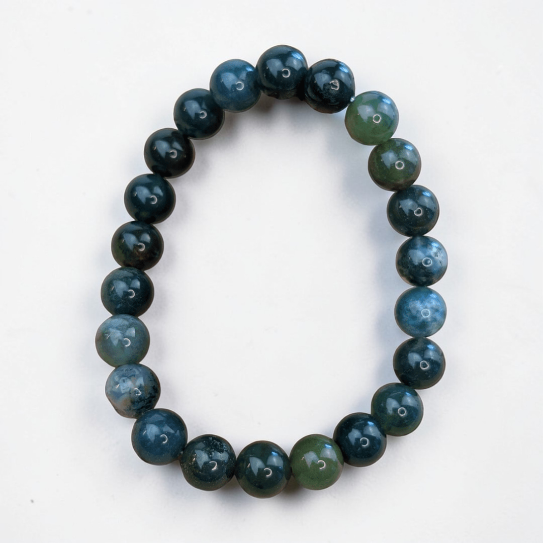Bracelet en agate mousse