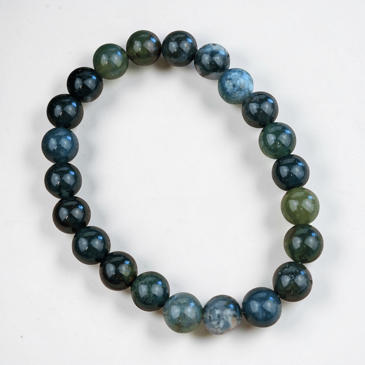 Bracelet en agate mousse