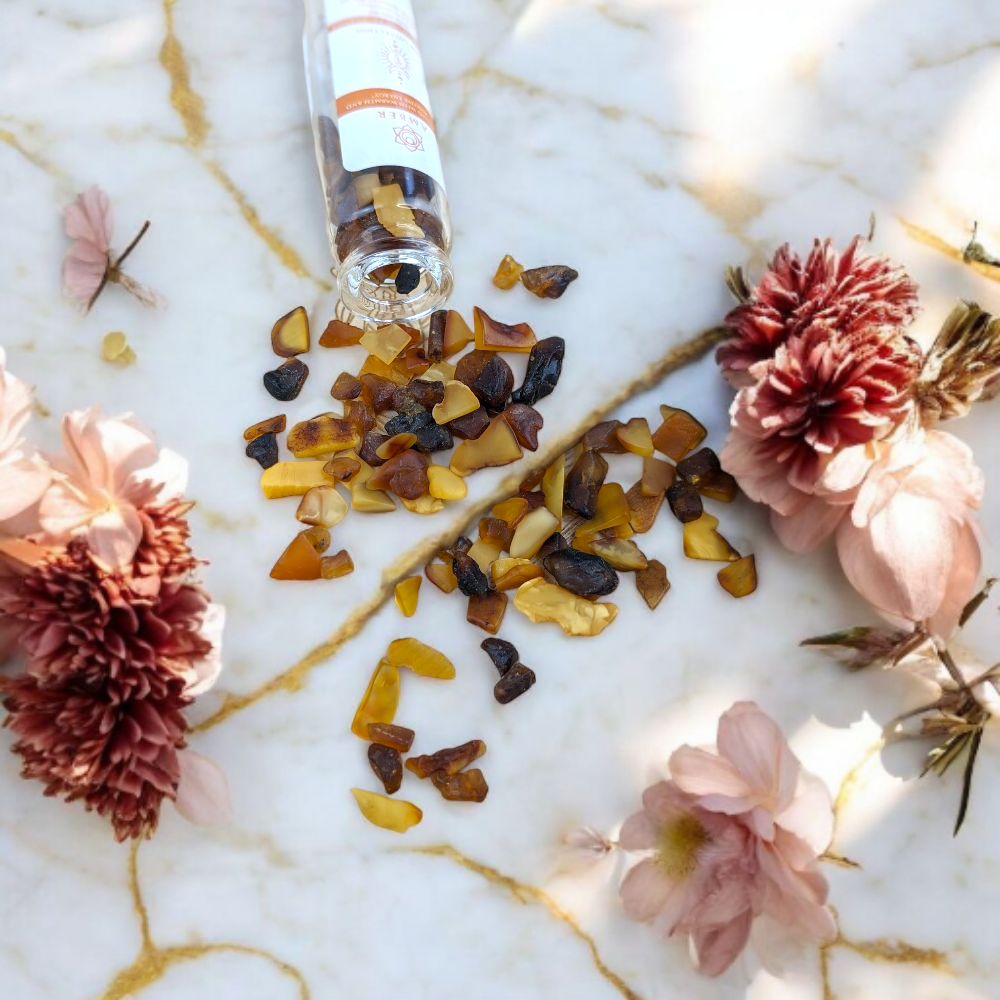 Amber Crystal Bottles - Zen Collection