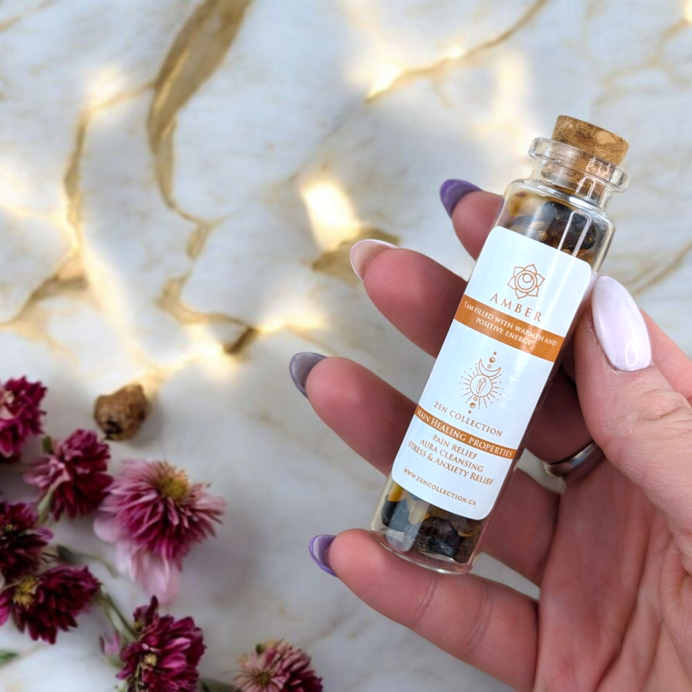 Amber Crystal Bottles - Zen Collection
