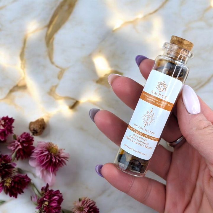 Amber Crystal Bottles - Zen Collection