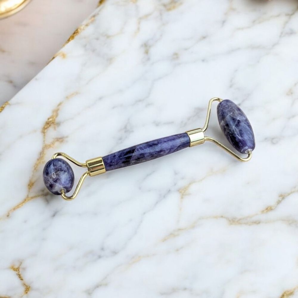 Luxury beauty tool a Amethyst Facial Roller available at Zen Collection Metaphysical Store