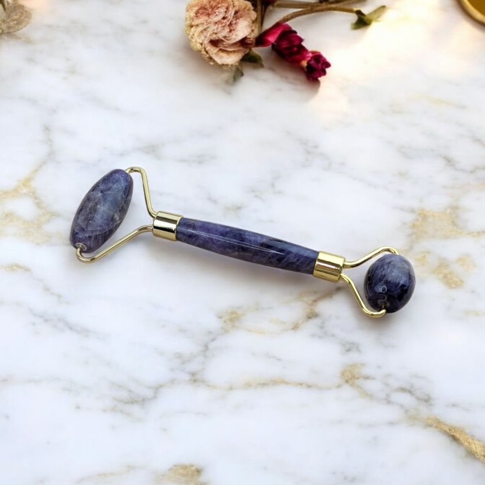 Amethyst Facial Roller for glowing skin available at Zen Collection Metaphysical Store