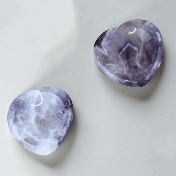 Amethyst Heart Worry Stones - Zen Collection