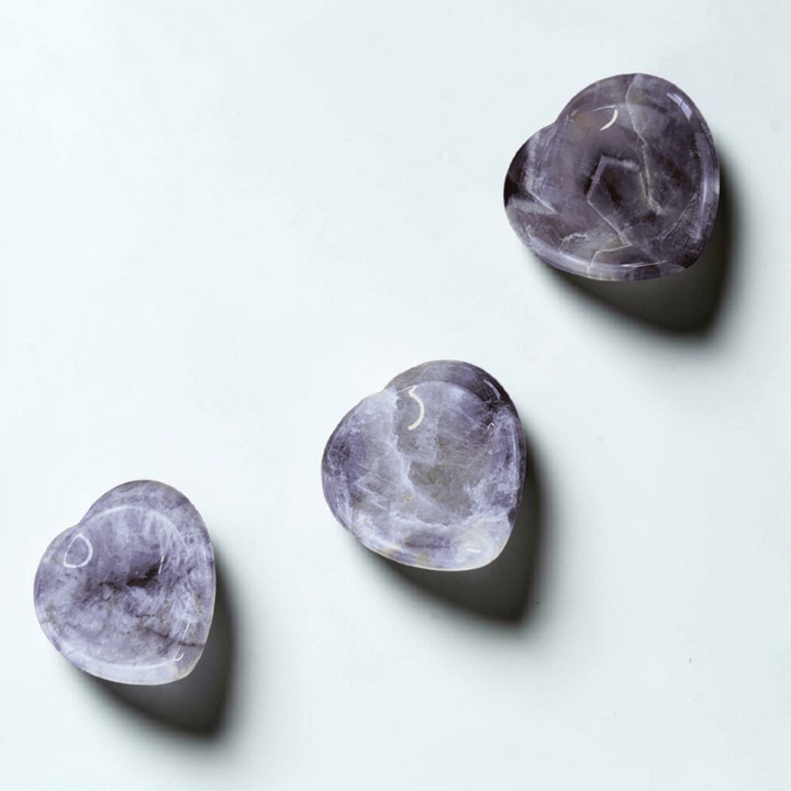 Amethyst Heart Worry Stones - Zen Collection