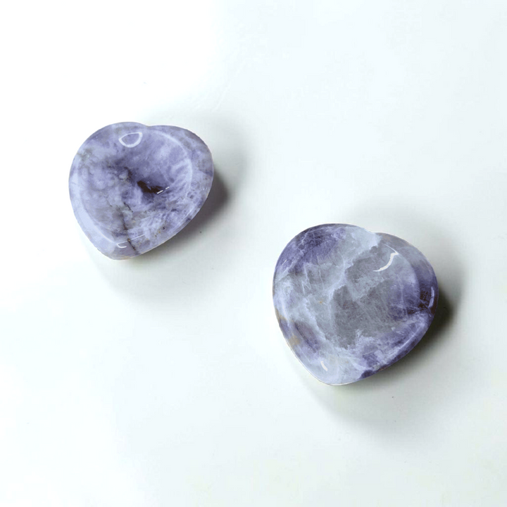 Amethyst Heart Worry Stones - Zen Collection