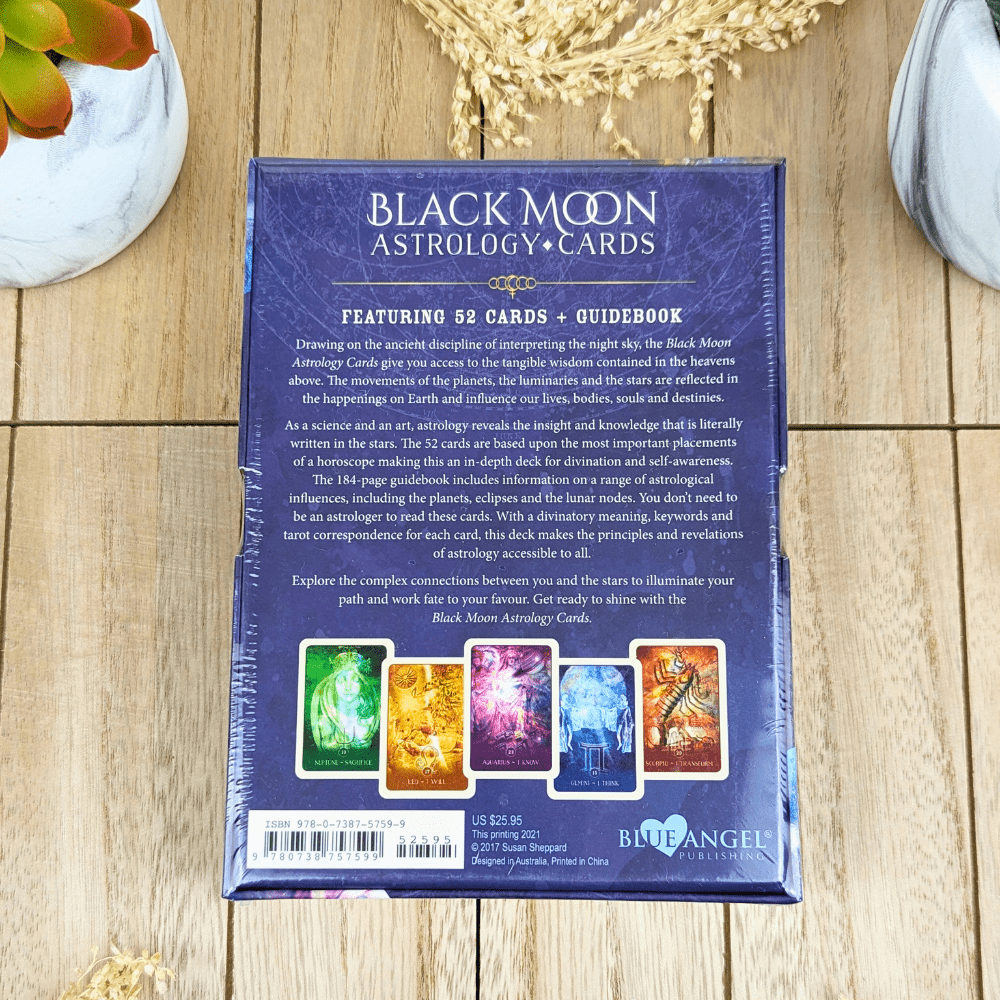 Black Moon Astrology Cards for Celestial Guidance order today from Zen Collection Metaphysical Store