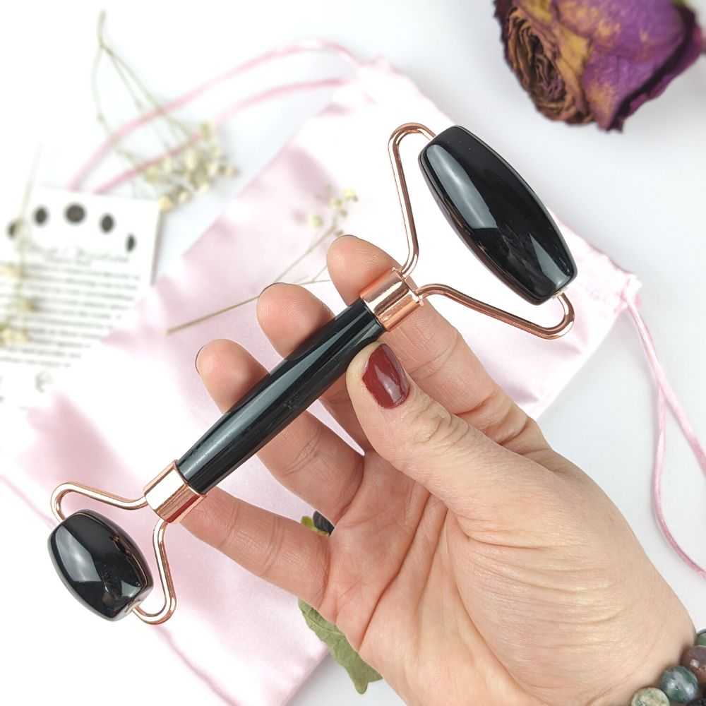 Black Obsidian Facial Roller - Zen Collection