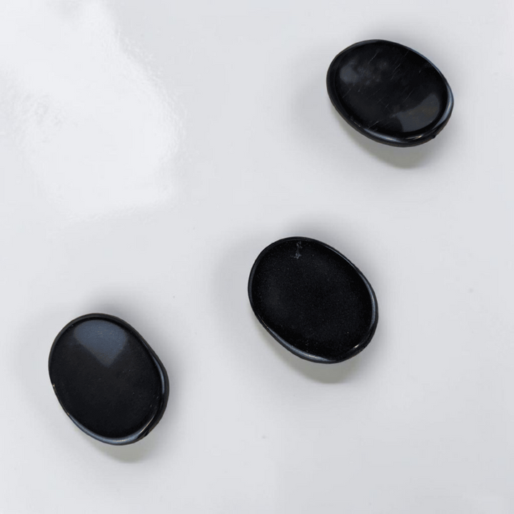 Black Obsidian Worry Stones perfect root chakra crystals