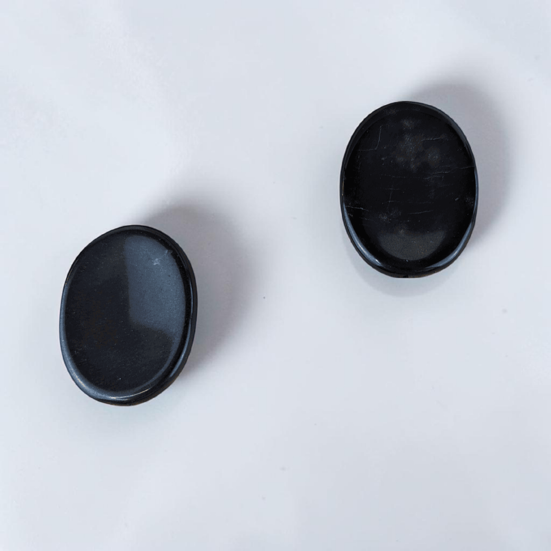Black Obsidian Worry Stones perfect root chakra crystals