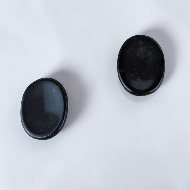 Black Obsidian Worry Stones perfect root chakra crystals
