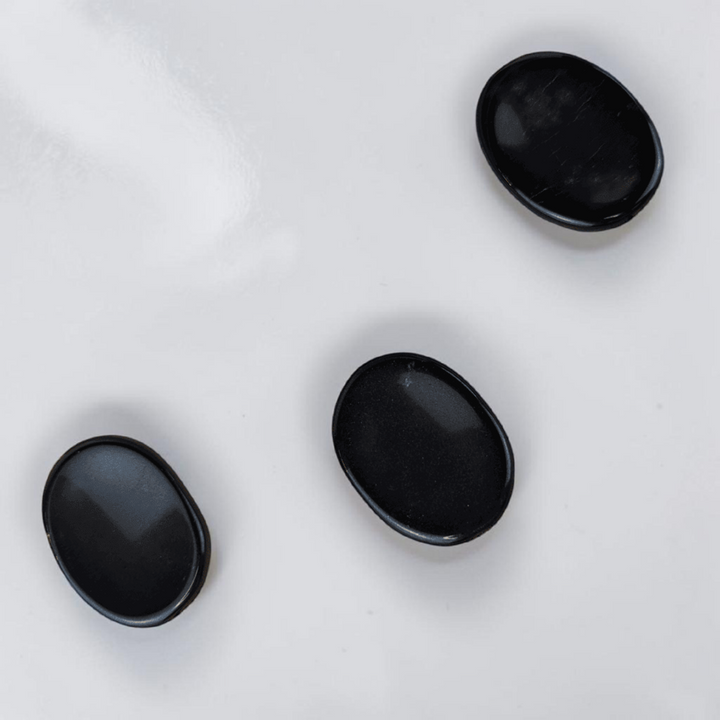 Black Obsidian Worry Stones perfect root chakra crystals