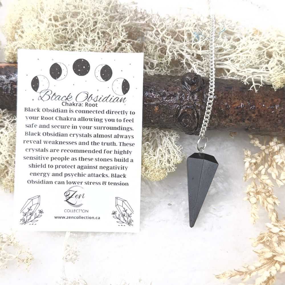 Black Tourmaline Pendulum - Zen Collection