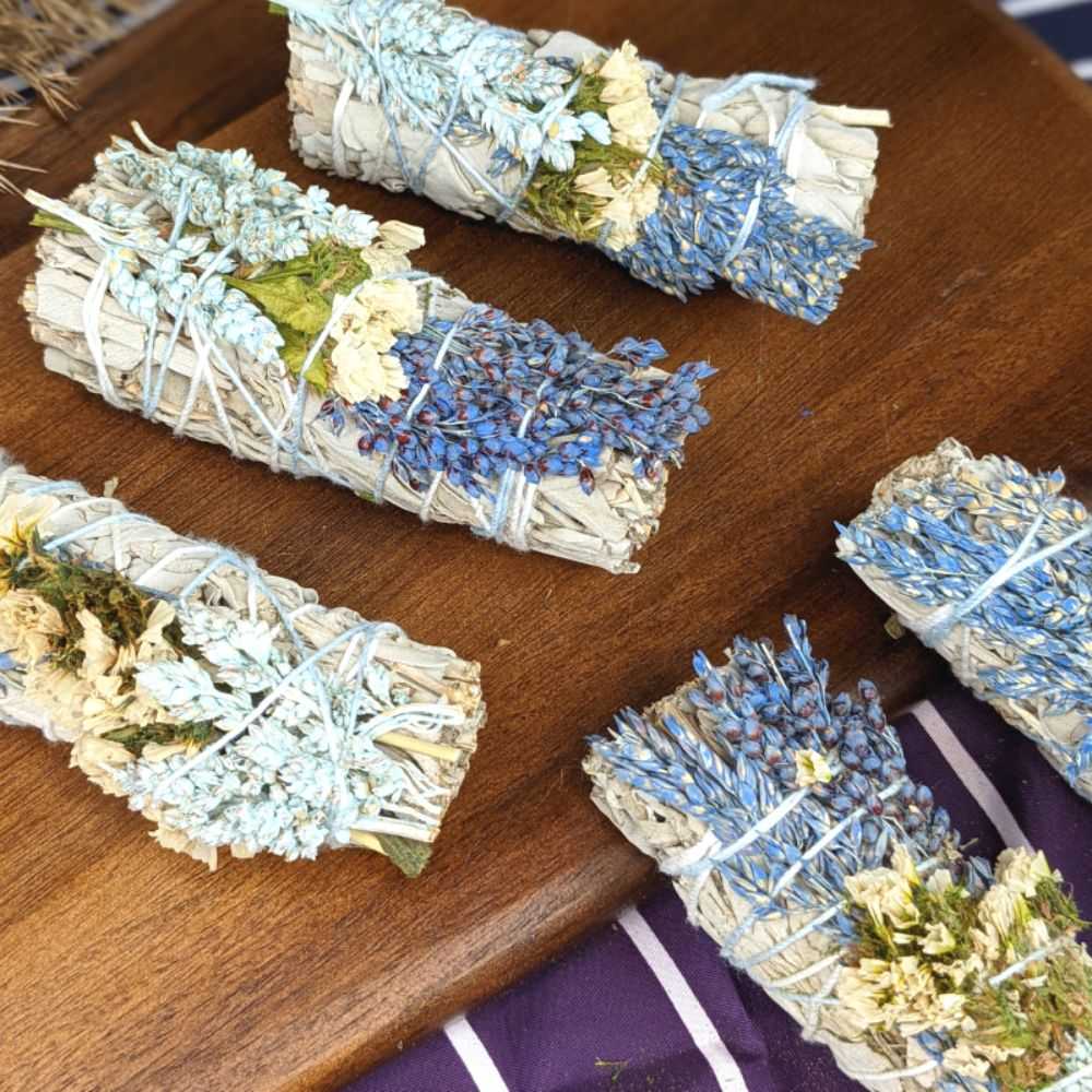 Blue Mullein and Sage Sticks - Zen Collection