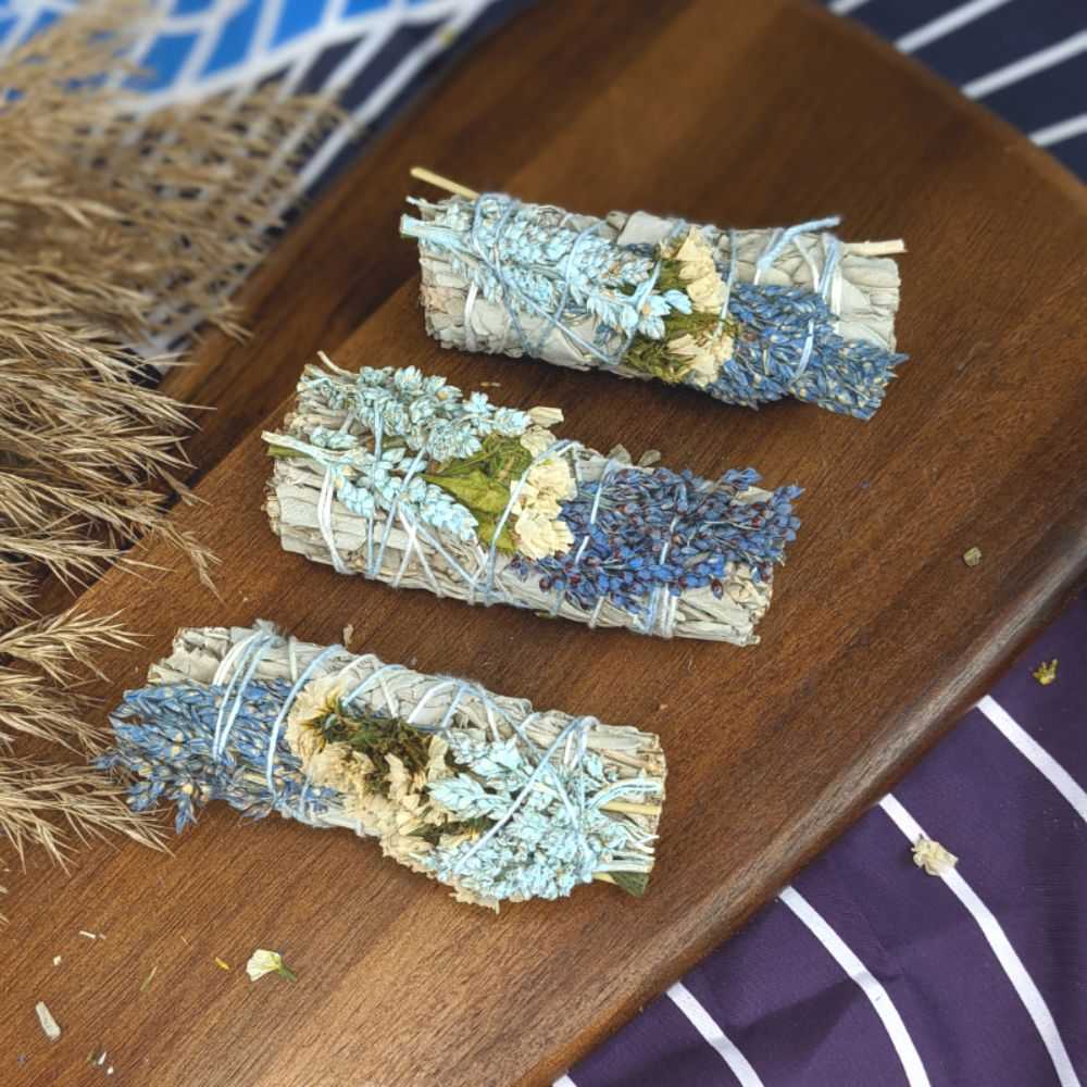 Blue Mullein and Sage Sticks - Zen Collection