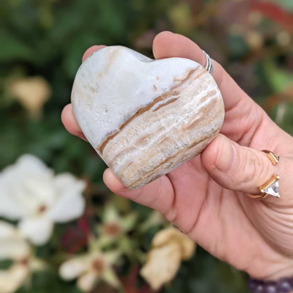 Caribbean Calcite Heart - Zen Collection