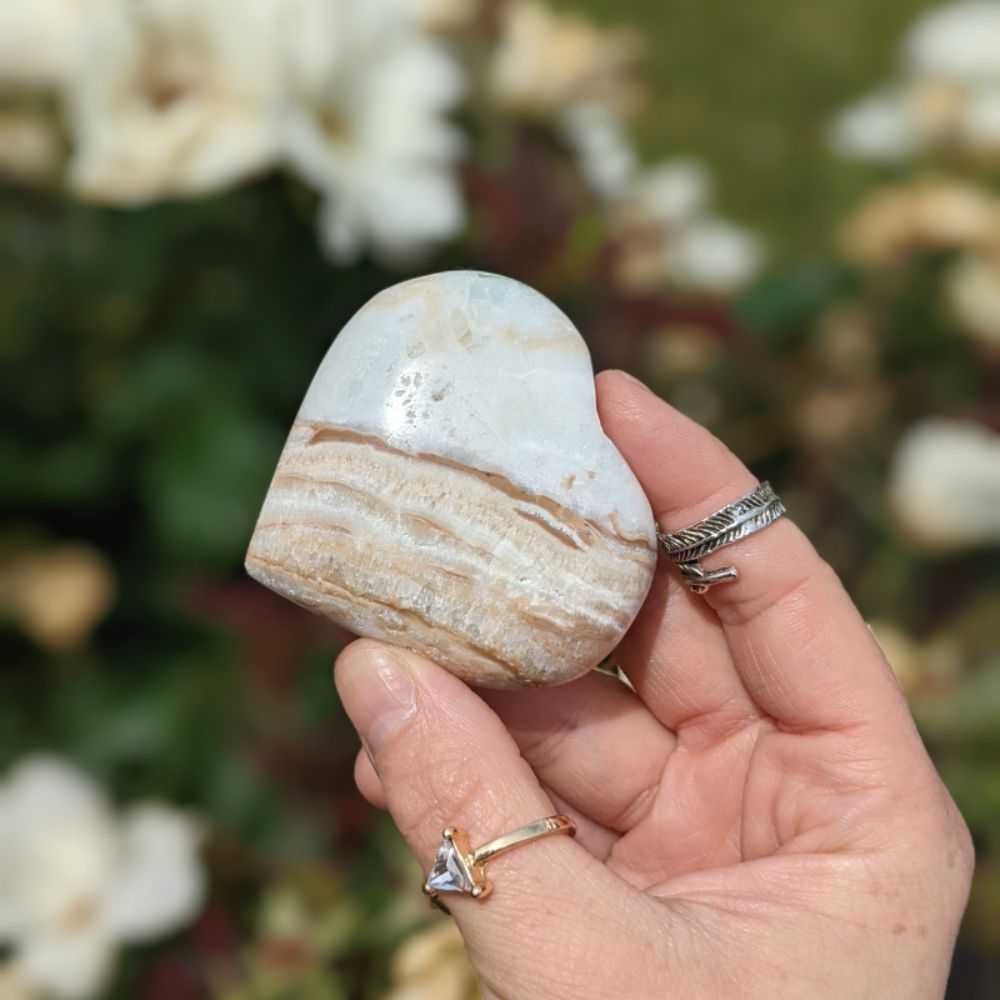 Caribbean Calcite Heart - Zen Collection