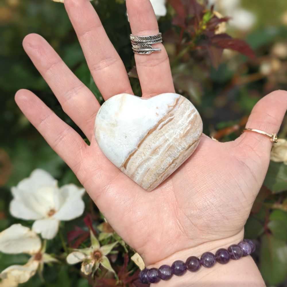 Caribbean Calcite Heart - Zen Collection