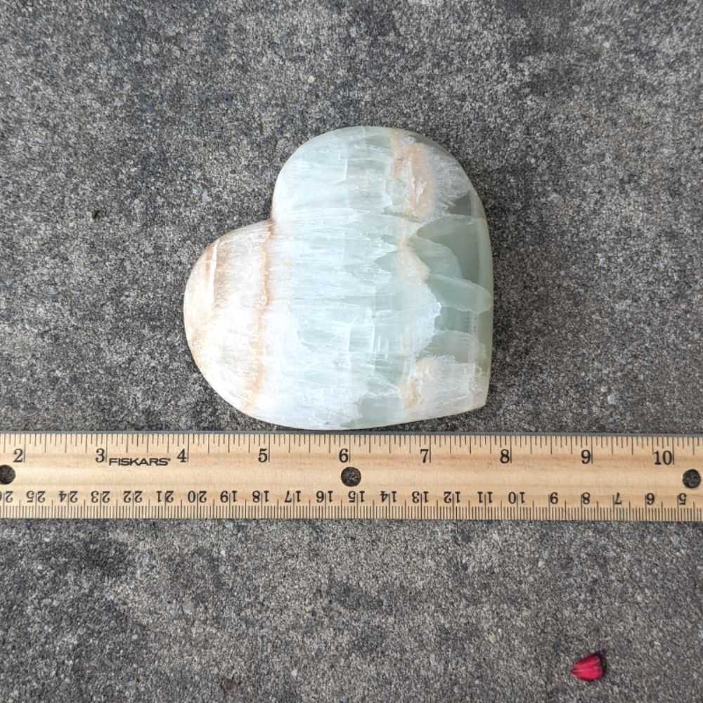 Caribbean Calcite Heart - Zen Collection