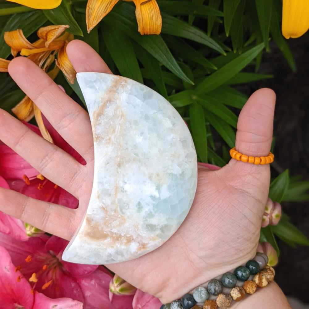 Caribbean Calcite Moon - Zen Collection