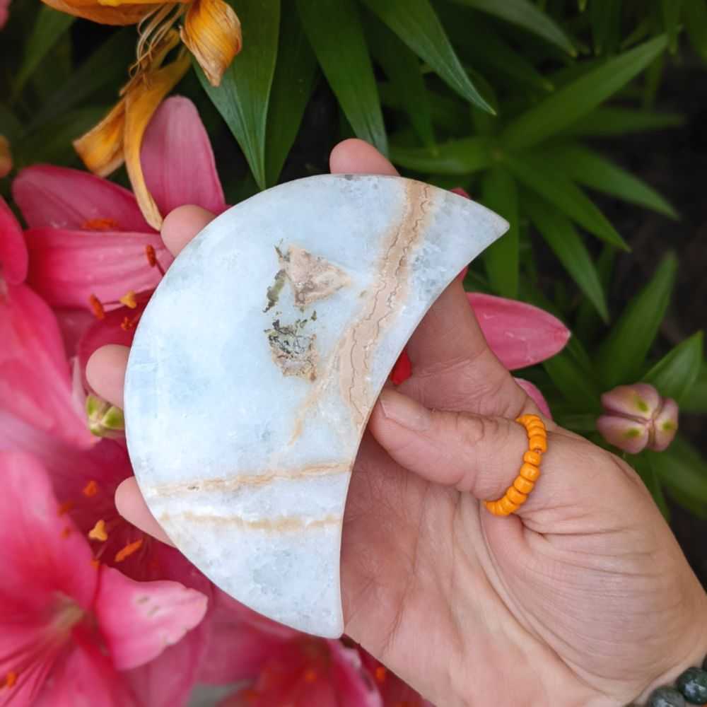 Caribbean Calcite Moon - Zen Collection