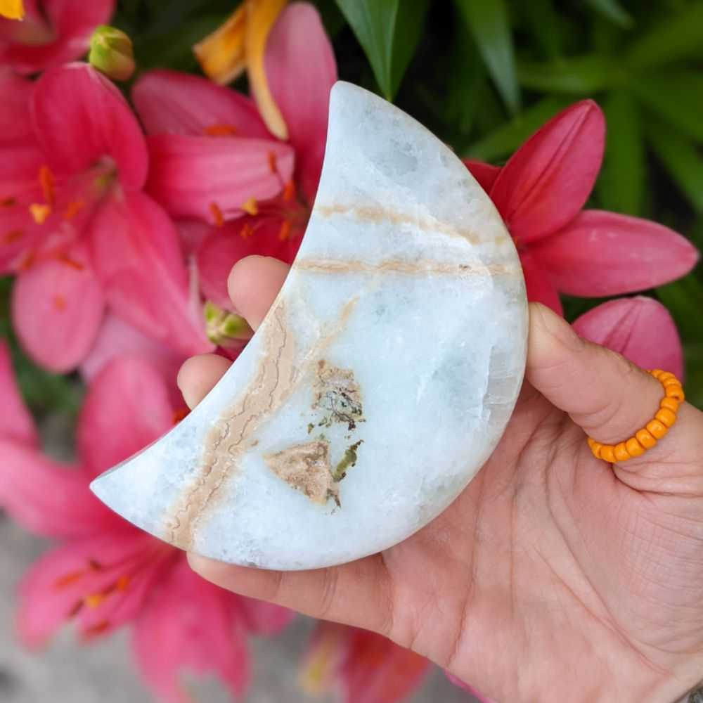 Caribbean Calcite Moon - Zen Collection