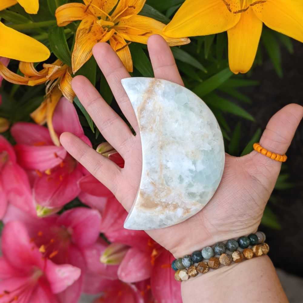 Caribbean Calcite Moon - Zen Collection