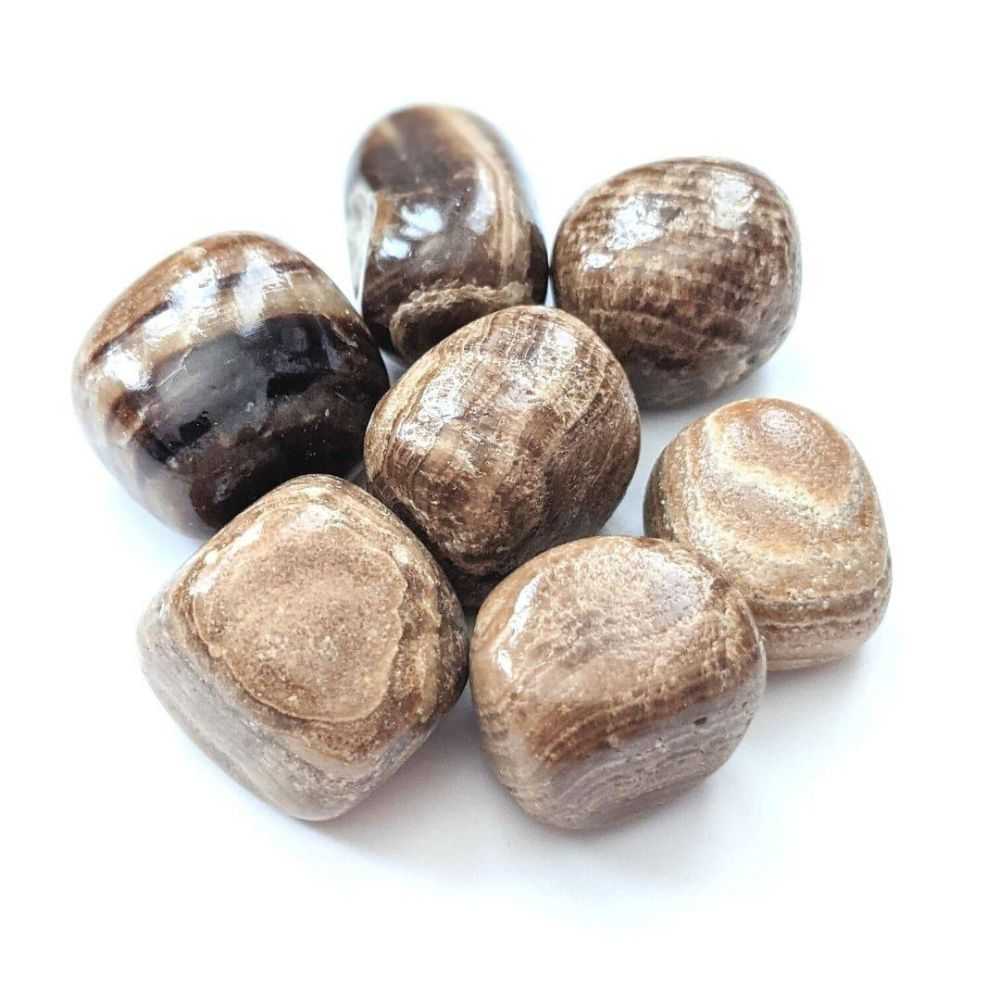 Chocolate Calcite Tumbles - Zen Collection