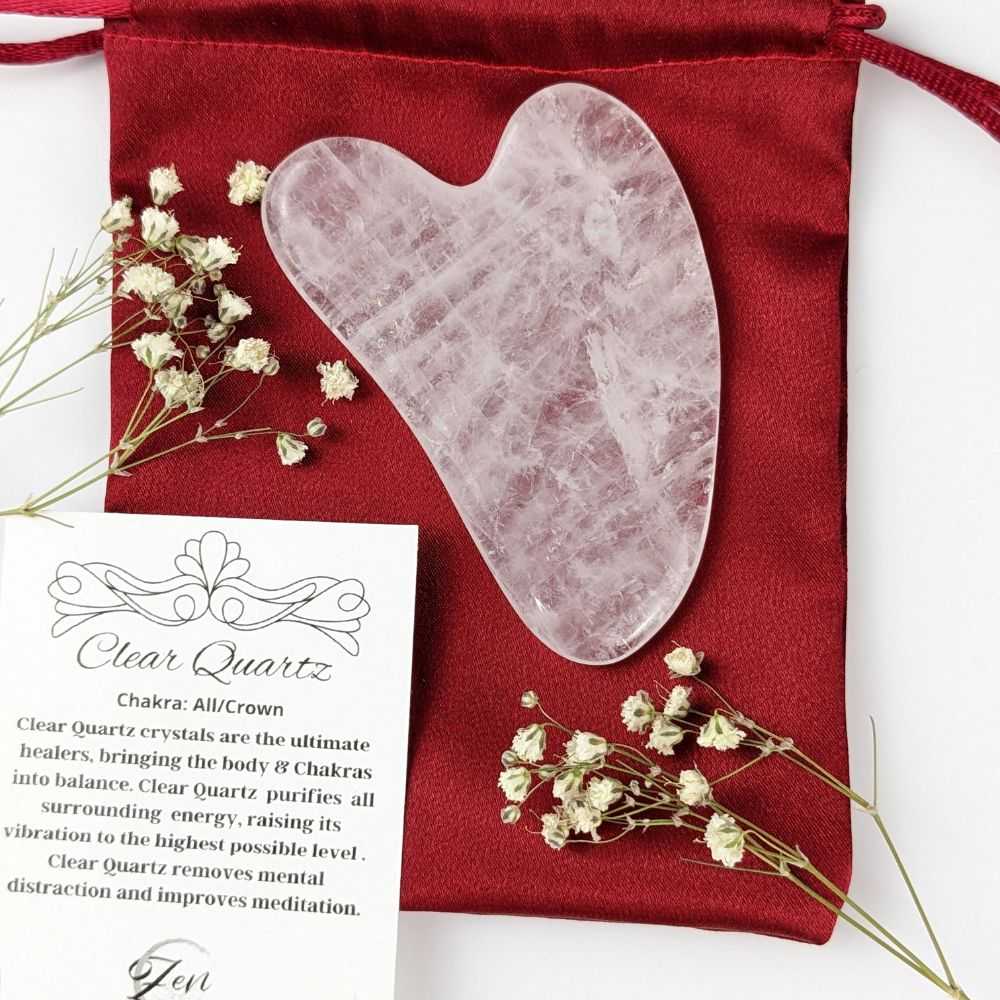 Clear Quartz Gua Sha - Zen Collection