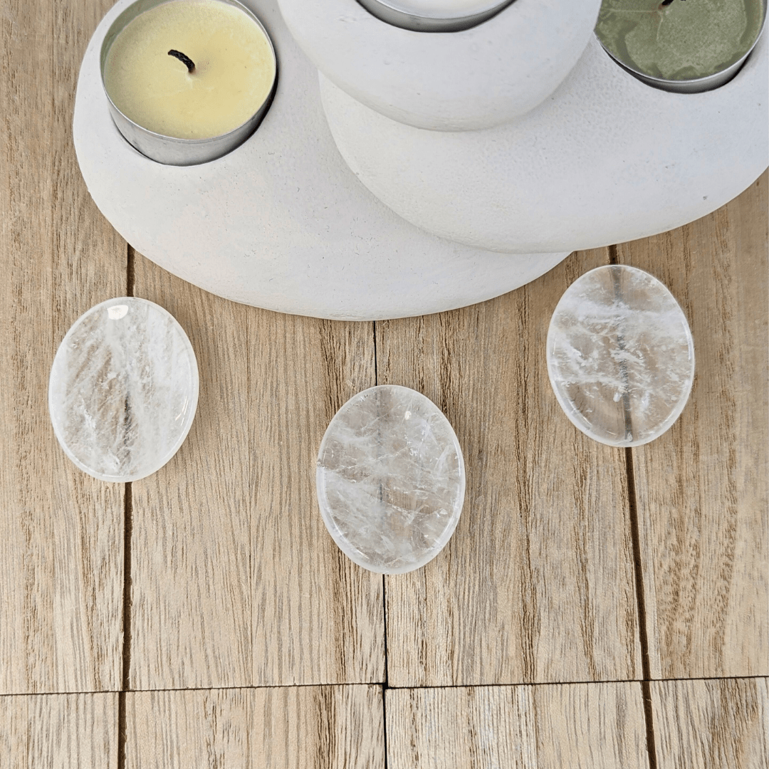 Clear Quartz Worry Stones - Zen Collection